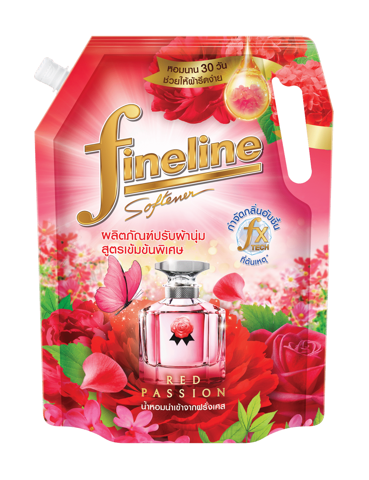 Fineline Premium Perfume Fabric Softener Concentrate - Red Passion 1000 ml - Image 1