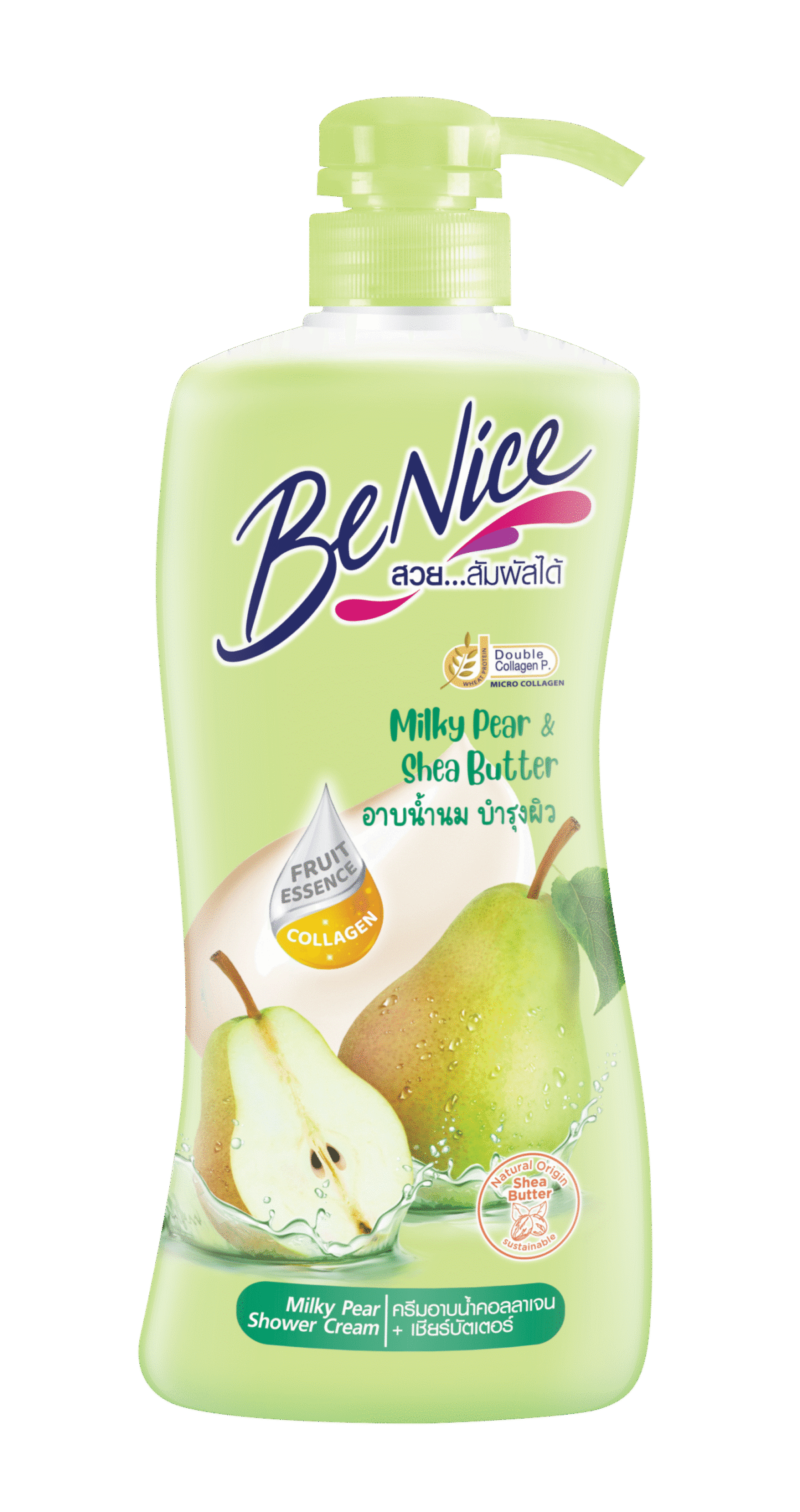 BENICE SHOWER GEL SHEA BUTTER MILKY PEAR 400 ML - Image 1